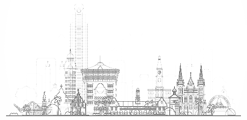 Kochi skyline illustration